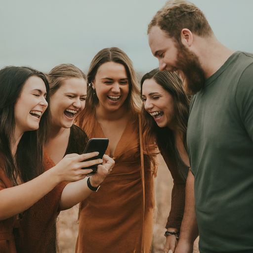 Constant Contact ; group smiling and SMS