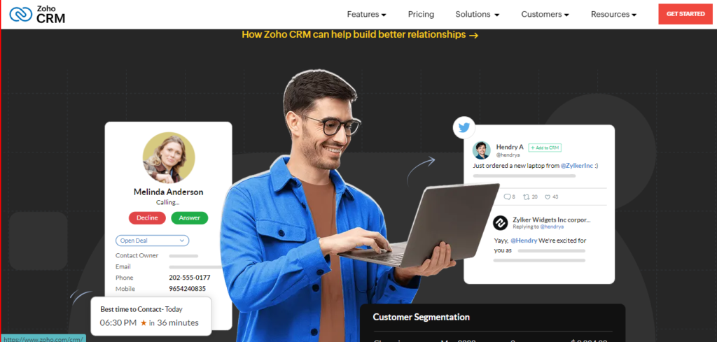 Free Drip Campaign Tools;Zoho CRM